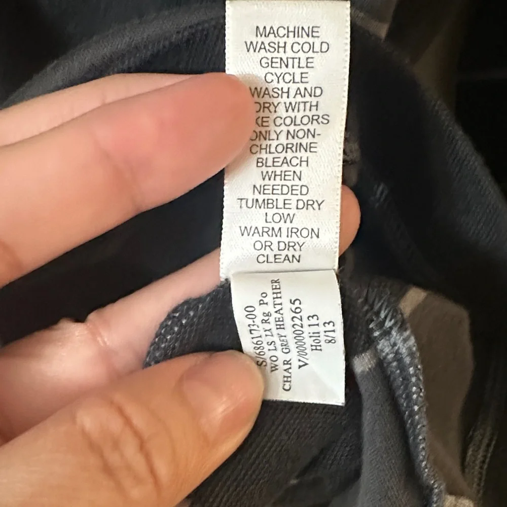 Banana Republic Men's Black and Gray Striped Shirt